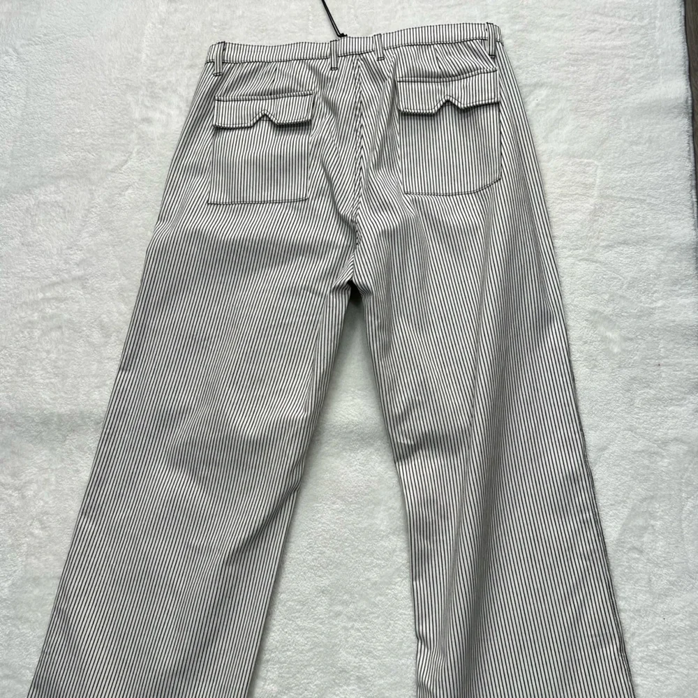 Rhude Pinstriped Front Pocket Pants White Black Men’s 2XL - Picture 9 of 9